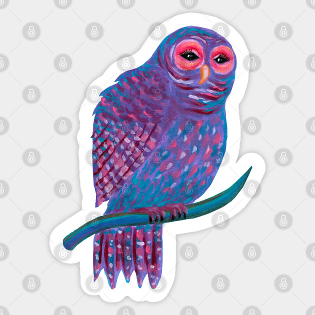 Cute Night Owl Night Owl Sticker Teepublic