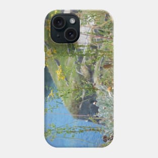 Sunlit Blooms: Corfu Coastal View Photo Phone Case