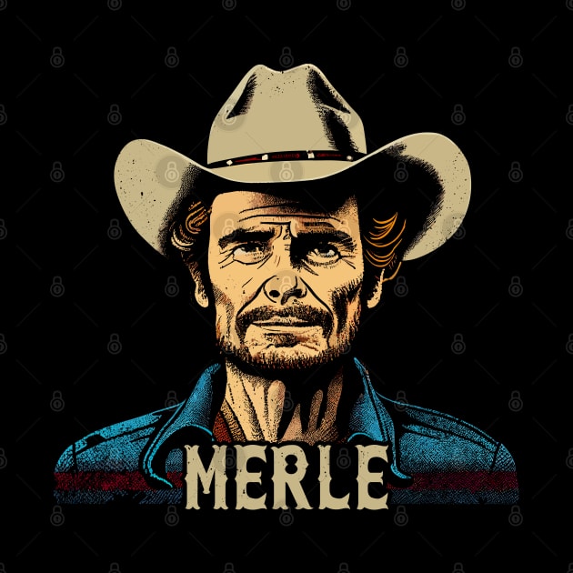 Merle Haggard - Original Country Music Fan Design by DankFutura