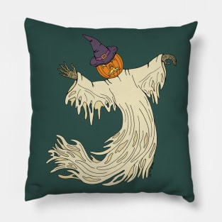 Pumpkin-Headed Ghost Pillow