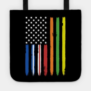 Support Workers American Flag Tote