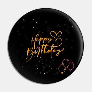 Happy birthday party gift Pin