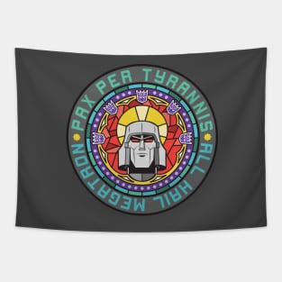 Megatron stained glass emblem Tapestry