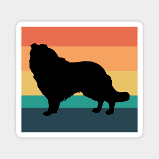 Collie Dog Vintage Sunset Magnet