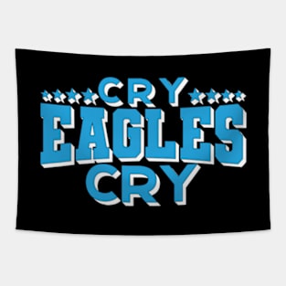 Cry Eagles Cry Football Funny Bird Eagle Tapestry