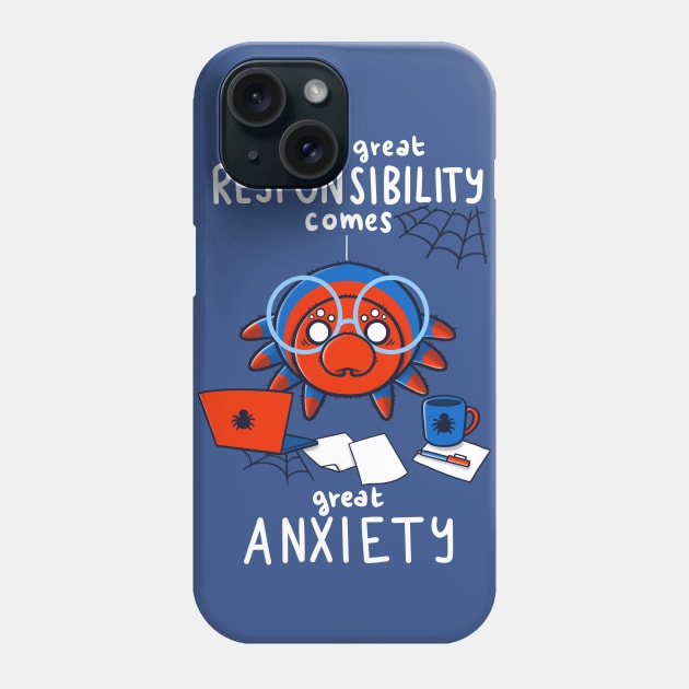 Anxious Spider Phone Case by TaylorRoss1