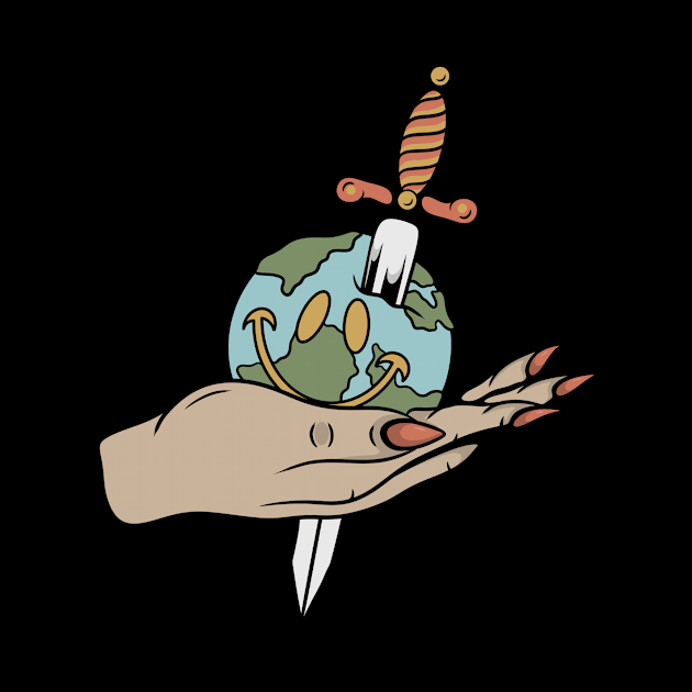 World and hand by gggraphicdesignnn