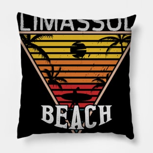 Beach day in Limassol Pillow