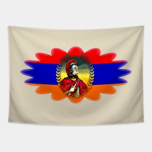 Armenian Flag With Vardan Mamikonyan Tapestry
