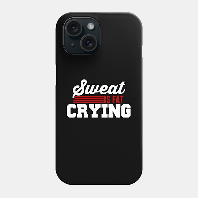 SWEAT IS FAT CRYING Phone Case by Lin Watchorn 