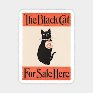 Advertisement poster for Black Cat magazine Magnet