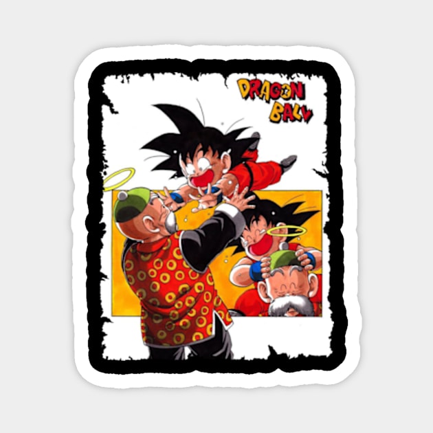 SON GOHAN GRANDFATHER MERCH VTG Magnet by Kiecx Art