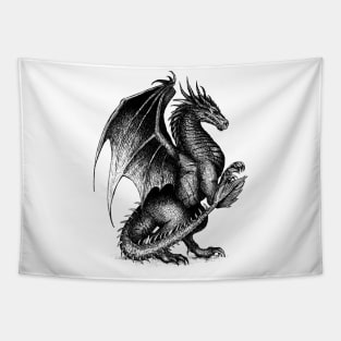 Majestic heraldic Dragon Tapestry