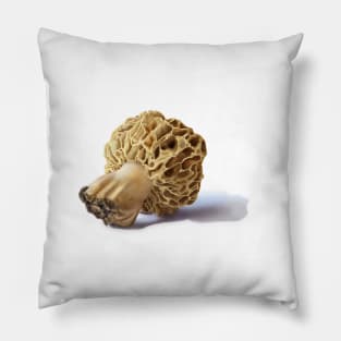 Golden Morel Illustration Pillow