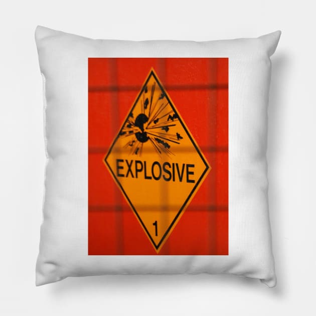 EXPLOSIVE - Stand well CLEAR Pillow by mister-john