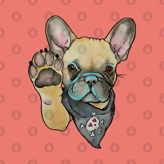 High Five French Bulldog Fawn by Noewi