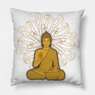 Mandala Golden Buddha Pillow