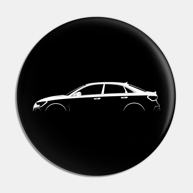 Audi RS 3 Sedan (8Y) Silhouette Pin by Car-Silhouettes