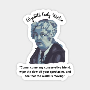 Elizabeth Cady Stanton Portrait and Quote Magnet