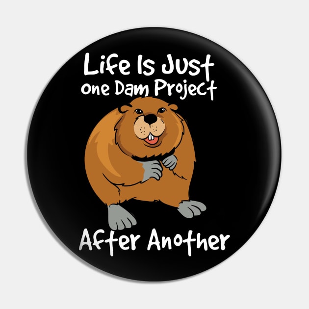 Funny Beaver, Project Manager Pin by maxdax