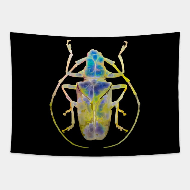 Green Jade Gemstone Beetle Tapestry by crunchysqueak