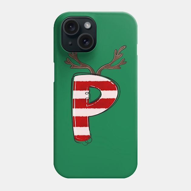 Letter P (Christmas Alphabet) Phone Case by Pop Cult Store