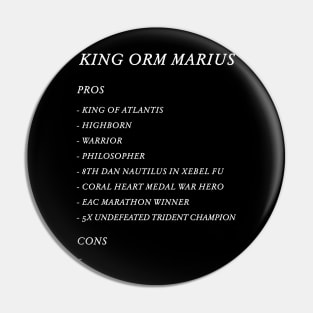 King Orm's stats Pin