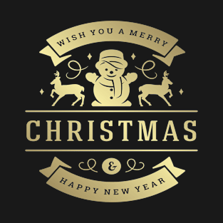 A Golden Merry Christmas T-Shirt