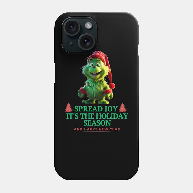 Festive Grinch Delight Phone Case by MAT JAARAK