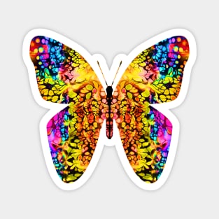 Surreal Butterfly in Vibrant Colors Magnet