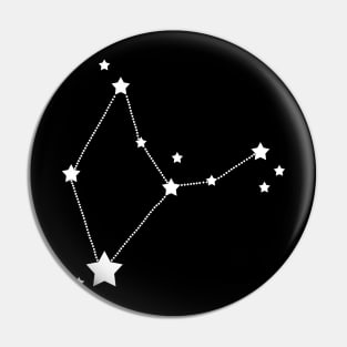 Virgo Stars Zodiac Constellation Pin