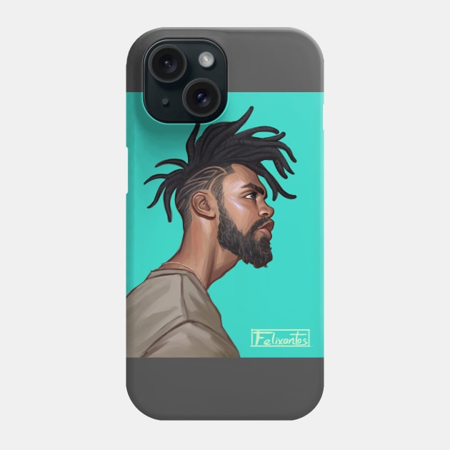 Dreads Man Phone Case by felixantosart