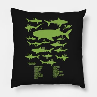 Shark Size | Ocean Sea Animal Fish Fishing Pillow