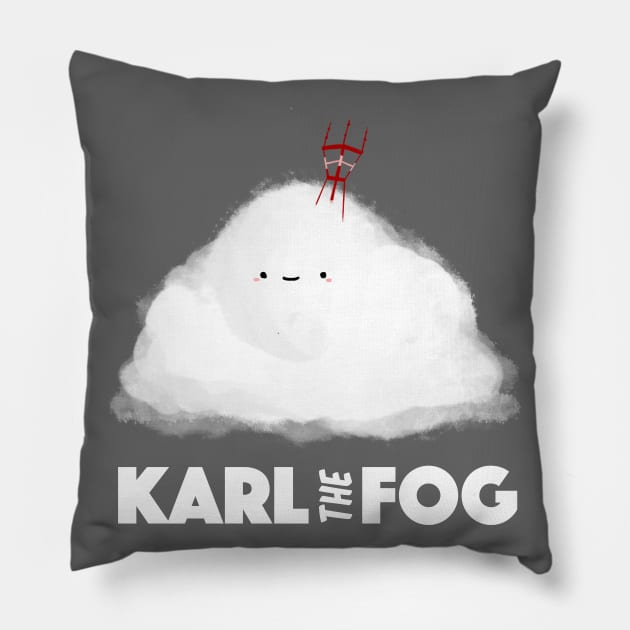 Karl The Fog Of San Francisco - Sutro Pillow by IlanB