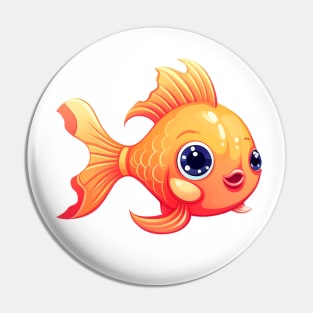 Cute cartoon fish. Pin