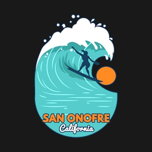 San Onofre California surf girl T-Shirt