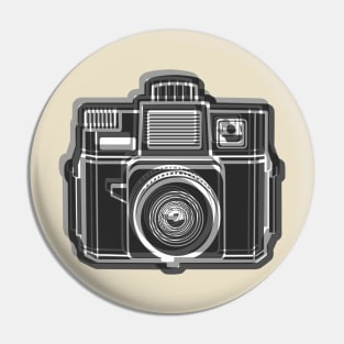 ISSF Society6 logo B&W Pin