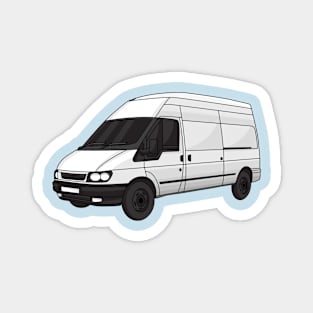 Delivery van illustration Magnet