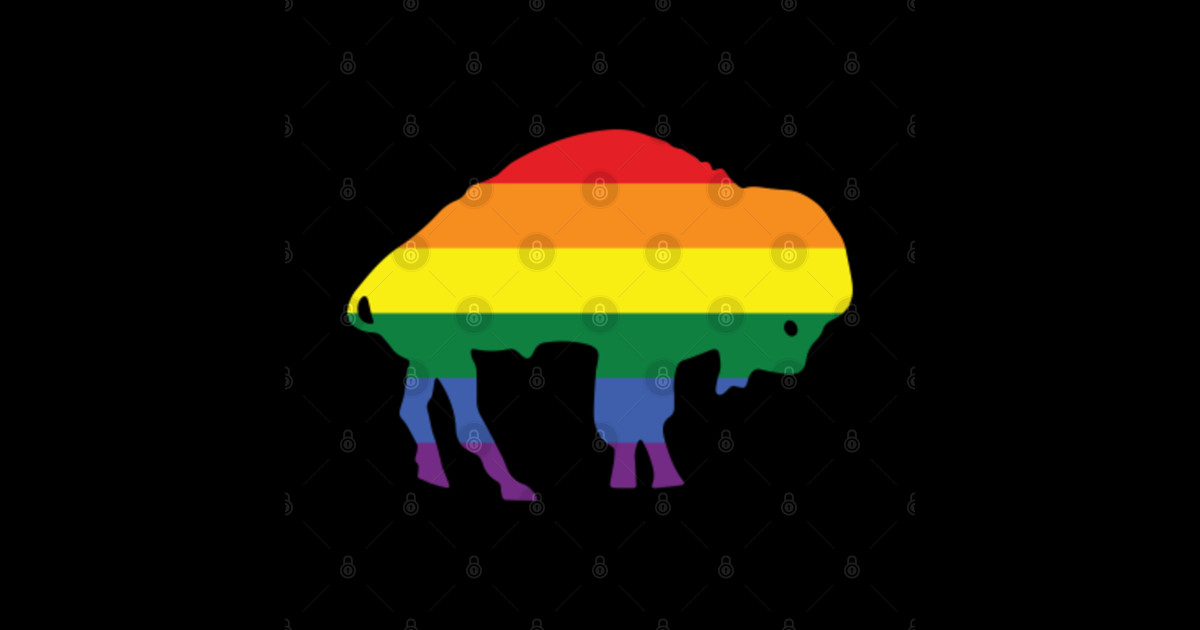 Buffalo Pride Flag Buffalo Gay Pride Posters and Art Prints TeePublic