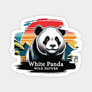 White Panda - WILD NATURE - WHITE PANDA -4 Magnet