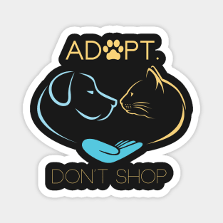 Adopt Don't Shop Animal Rescue Lovers Magnet