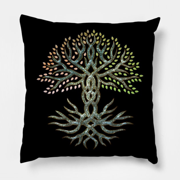 The celtic living tree Pillow by Nicky2342