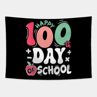 Happy 100 Days of School Teacher 100th Day of School Tapestry