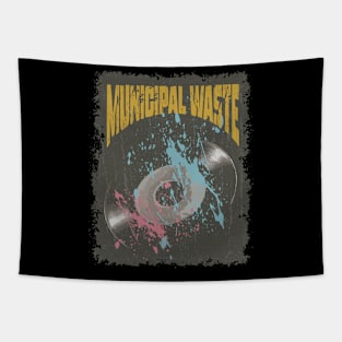 Municipal Waste Vintage Vynil Tapestry