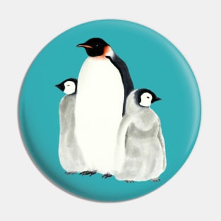Emperor penguins Pin
