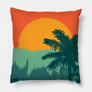 Jungle Exuberance. Sunset Pillow