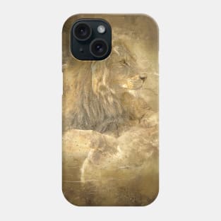Lion Animal Wildlife Jungle Nature Safari Adventure Discovery Africa Digital Painting Phone Case