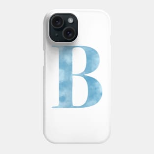 Clouds Blue Sky Initial Letter B Phone Case