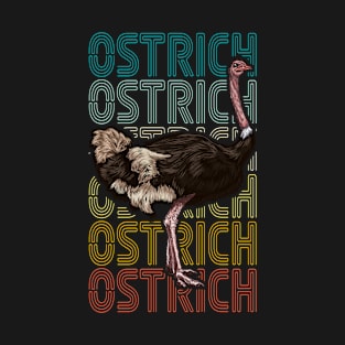 Retro Ostrich Lover T-Shirt