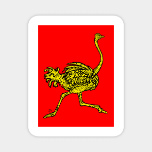 RUNNING OSTRICH .3 Magnet